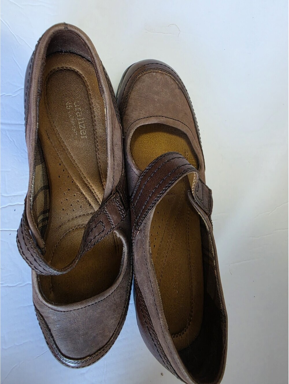 Naturalizer N5 Womens Brown Leather Mary Jane Comfort Shoes Size 9 Medium
